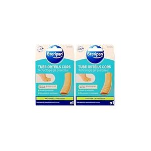 Steripan - Tube Orteils Protecteurs Cors - D&eacute;coupable, Discret et Confortable - Technologie Gel Protecteur - x1 Tube (Lot de 2)