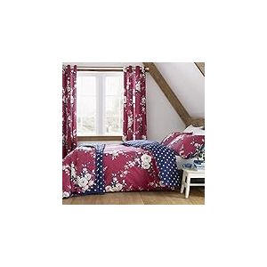 Catherine Lansfield Hometextiles, Linge de lit, Parure de Couette, Coton, Prune, 200x200+80x80(2)