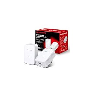 MERCUSYS MP500 KIT TP-Link CPL 1000 Mbps, Port Gigabit, Pack de 2 CPL - Pratique pour Profiter du Service Multi-TV à la Maison, Compatible avec Toutes Les Box