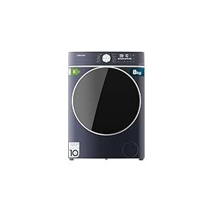 Cecotec Lave-linge Séchant 8Kg + 5Kg Chargement Frontal Bolero Wash&Dry 8580 Inverter Ice Blue B. 1400 tr/min, 16 Programmes, Moteur Inverter Plus, Basse Consommation, OnSmart, Joint Antibactérien