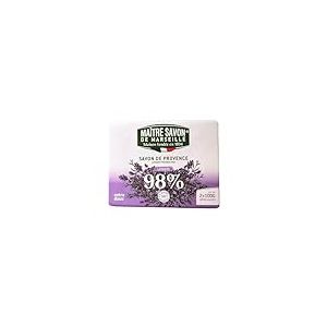 Maître Savon de Marseille - Savon de Provence Lavande – Extra Doux – 2x100g – 99% Ingrédients Naturels – Corps & Mains