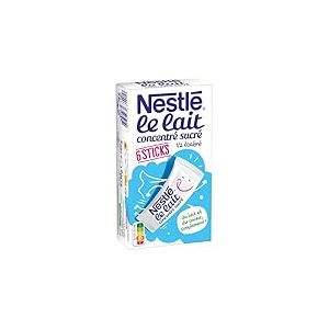 Lait concentre sucre demi ecreme NESTLE, 6 sticks, 180g