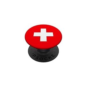 Drapeau de la Suisse PopSockets PopGrip Adhésif