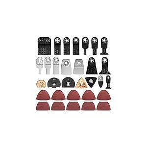 Lot de 100 lames multifonctions pour scie double pr&eacute;cision pour bois pour Bosch Fein MultiMaster Einhell Makita Milwaukee Parkside Skil Workzone et plus encore