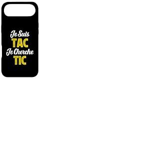Je suis TAC Je Cherche TIC - D&eacute;guisement Drole Duo Coque pour iPhone Air