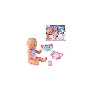 Nenuco Ya Pop&oacute;, Poup&eacute;e b&eacute;b&eacute; de 35 cm au Corps Dur, b&eacute;b&eacute; Qui Fait du Vrai Popo Marron en Buvant de l'eau, Comprend Un biberon et 2 Couches lavables, Couche Jour et Nuit, +3 Ans, c&eacute;l&egrave;bre (NFNB3000)