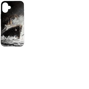 Peinture du Bateau Titanic Océan Coque pour iPhone 16 Plus