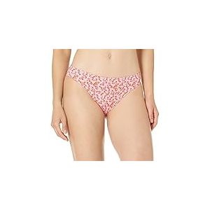 Amazon Essentials Bas de Maillot de Bain Bikini Classique Femme, Pêche Pâle Micro-Fleuri, 44