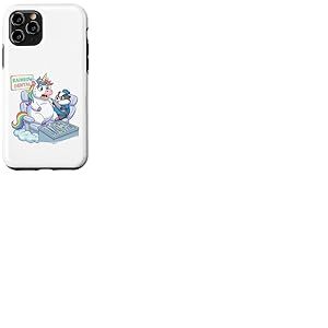 Licorne dr&ocirc;le chez Le Dentiste Rainbow Dental Design Coque pour iPhone 11 Pro
