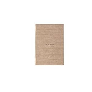 DAG Style, Porte-menu Restaurant A5 Line Italy, Menu Restaurant avec inscription "Menu" Couleur Ivoire, PU, 100% Made in Italy