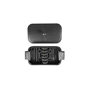 OROK - Boite de dérivation, boîtier raccordement remorque - 6 connexions - Branchement normalisé pour socle 13 broches - Pour remorque, camping-car ou caravane - Dimensions: 145 x 75 x 30 mm - Étanche