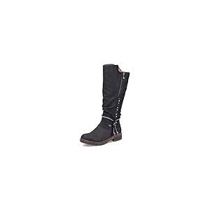 Rieker Femme Bottes Z4759, Dame Bottes d'hiver,Hydrofuge,riekerTEX,tex,Bottes d'hiver,Bottes &agrave; Lacets,fourr&eacute;,Chaud,Noir (Schwarz / 01),43 EU / 9 UK