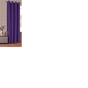 Rideau Opaque avec &oelig;illets en Micro Satin, Mat, -20405-20405 -, Lilas, HxB 245x140 cm