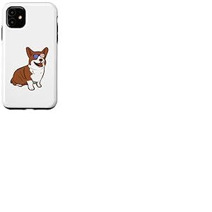 Corgi Dog 4th of July Drapeau américain américain patriotique drôle Coque pour iPhone 11