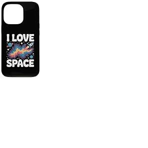J'adore les planètes Space Cosmic Galaxy Rocket Coque pour iPhone 13 Pro