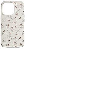Vintage Redbreast Branches d'hiver Nues Coque pour iPhone 13 Pro