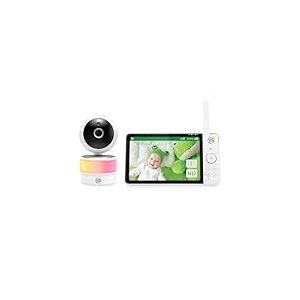 LeapFrog LF920HD Babyphone, écran HD 720p 7'', Vision Nocturne en Couleurs, panoramique à 360°, Zoom 8X, veilleuse, capteur d'humidité/température, portée jusqu'à 1000 Pieds, Connexion sécurisée.