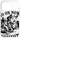 Go On Now Giiiit Lémurien Cowboy Humoriste Western Coque pour iPhone 16 Pro