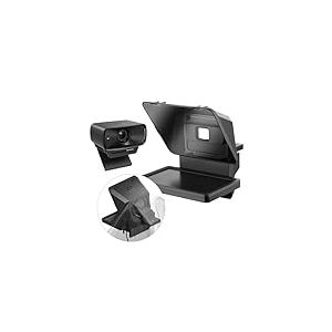 Pack Elgato Prompter avec cam&eacute;ra - T&eacute;l&eacute;prompteur haut de gamme avec webcam Full HD, compatible HDR, id&eacute;al pour streaming, pr&eacute;sentations et appels vid&eacute;o, compatible OBS, Zoom, Teams et plus, sur PC/Mac
