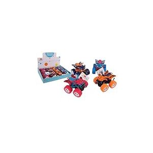 FLYPOP'S - Quad - V&eacute;hicule Friction - 020366 - Mod&egrave;les Assortis - Plastique - Jouet Enfant - V&eacute;hicule &agrave; Collectionner - Miniature - 9 cm x 7,5 cm - &Agrave; Partir de 3 Ans