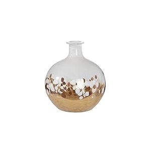 Vase en Verre - Vesuvio - Blanc - Verre teinté dans la Masse - Hauteur : 23,5 cm - Vase de Table étanche