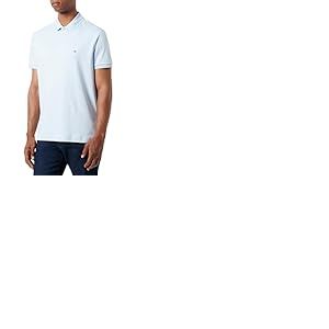 Tommy Hilfiger Polo Homme Liquid Cotton Essential REG, Bleu (Breezy Blue), M