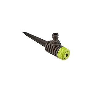 Xclou Arroseur de Jardin, Arroseur sur Piquet de Terre, Arroseur Circulaire pour Système d'Irrigation, Longuer env. 19 cm, Vert/Noir