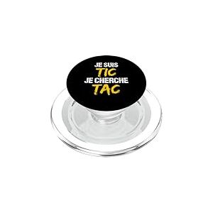 Je Suis TIC Je Cherche TAC - Déguisement Duo PopSockets PopGrip pour MagSafe