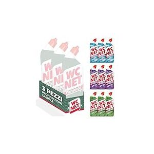Wc Net Gel Parfumé, Exfoliant et Nettoyant pour Toilettes, Essences Assorties Selon Disponibilité, 1 Paquet de 3 Pièces
