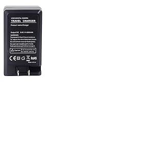 Amsahr CH-JVC408U-1CT Numérique Remplacement Caméra/Caméscope Mini Batterie Voyage Chargeur pour Jvc Bn-V408U/Bn-V306/Bn-V416/Bn-V428 Gris