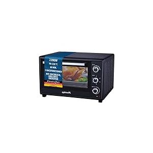 OptimumX Mini four 60 l XXL avec chaleur tournante, 2200 W, tournebroche, anthracite