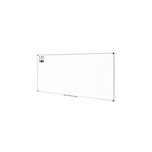 Amazon Basics Tableau blanc magnétique avec cadre en aluminium et porte-marqueurs Effaçable à sec, 240 cm x 120 cm