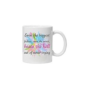 Greys Anatomy, Failure means you tried - Mug Humoristique et boîte Cadeau – Parfait pour la Saint-Valentin, Pâques, été, Noël, Anniversaire