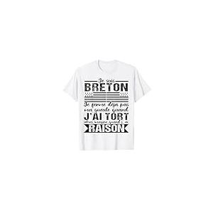 Je Suis Breton Humour Bretagne Cadeau Drapeau Breton T-Shirt