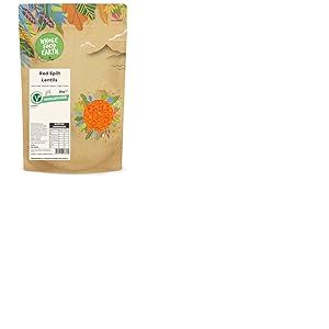 Wholefood Earth Lentilles rouges cass&eacute;es, 2 kg - Sans OGM - Naturelles - Riches en prot&eacute;ines