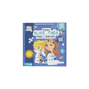 JEUX 2 MOMES, EA0035, Puzzle éducatif Rond'Système Solaire 100 pièces, Jeu ludique pour Enfants, développe Concentration et motricité, Couleurs Vives, Taille adaptée, Bleu, Orange, Rouge