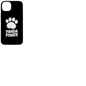 Mème d'empreinte de panda mignon pour les amateurs de panda Coque pour iPhone 14 Plus