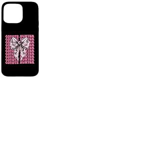 Ruban rose coyote chasseur coyote, coquette Coque pour iPhone 15 Pro Max