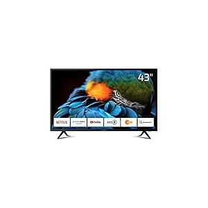 DYON Smart 43 XT Téléviseur 108 cm (43 Pouces) (Smart TV Full-HD, Triple Tuner HD (DVB-C/-S2/-T2), Prime Video, Netflix, Youtube & HbbTV, WLAN, Mode hôtel), Noir