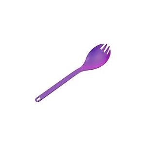 Snow Peak Spork unisexe SCT-004PR, titane japonais, ultral&eacute;ger, compact pour camping, randonn&eacute;e, usage quotidien, fabriqu&eacute; au Japon, anodis&eacute;, violet, taille unique