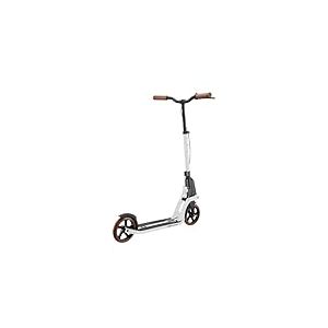 Globber - Trottinette 2 Roues One K 180 Piston Vintage Deluxe Pliable et Guidon r&eacute;glable, pour Ados et Adultes, Blanc