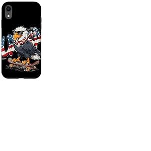 Déguisement d'aigle de Skateboard Fresh USA Coque pour iPhone XR