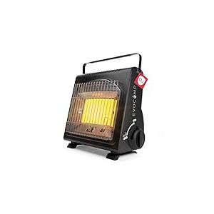 EVOCAMP Chauffage à gaz portable, réchauffeur de camping 1,7 kW, chauffage céramique, chauffage mobile parfait pour l'intérieur et l'extérieur (Chauffage à gaz)