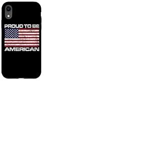 Drapeau am&eacute;ricain am&eacute;ricain avec Drapeau am&eacute;ricain Coque pour iPhone XR