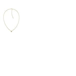 Calvin Klein Collier en Or Jaune pour Femme Collection TWISTED BEZEL SOLITAIRE avec un Charm Embelli de Cristaux - 35000770