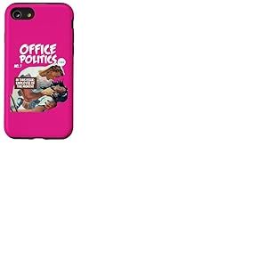 Fun Work Place Retro Romance Comic Book Parodie Coque pour iPhone SE (2020) / 7/8