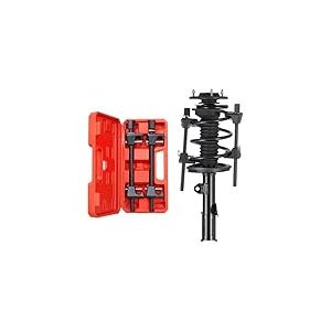 VEVOR Compresseur Ressort Amortisseur pour Voiture 2PCs, Outil de Compression de Jambe de Force Pression 1,2 T, Tendeur de Ressort Hélicoïdaux avec Portée de 265 mm, Adapté aux VUS, Camions, Voitures