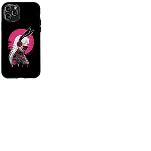 Cyberpunk Girl avec Masque Sci-FI Anime Manga Oreilles De Coque pour iPhone 11 Pro