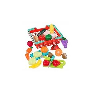 Battat – Panier de Fruits et légumes du marché Fermier – Jouets de Nourriture pour Enfants – Chef Cuisinier Jeux de rôle Jouets Faire Semblant – 2 Ans et +