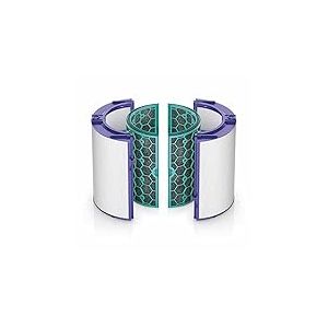 Paxanpax Purificateur d'air en verre HEPA et filtre &agrave; charbon actif pour Dyson HP04 Pure Hot + Cool Purifying Heater & Fan TP04 Pure Cool Tower, DP04 Pure Cool Desk Type (lot de 2)